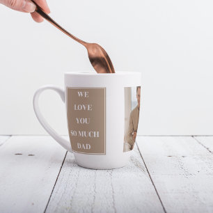 Modernes Collage Foto & We Liebe Vater Geschenke Milchtasse