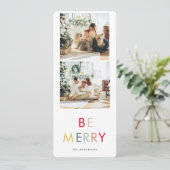 Modernes Collage Holiday Foto | Farblich fröhlich (Stehend Vorderseite)