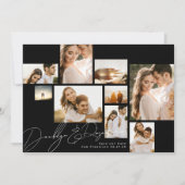 Modernes Collage individualisierbarer QR-Code Mult Save The Date (Vorderseite)