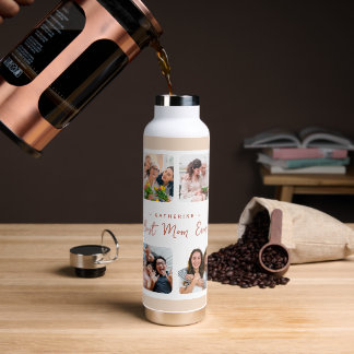 Modernes Collage Personalisiert Foto Mama Geschenk Trinkflasche