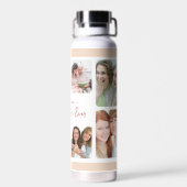 Modernes Collage Personalisiert Foto Mama Geschenk Trinkflasche (Rückseite)