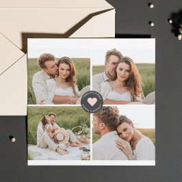 Modernes Collage Personalisiertes Familiengeschenk