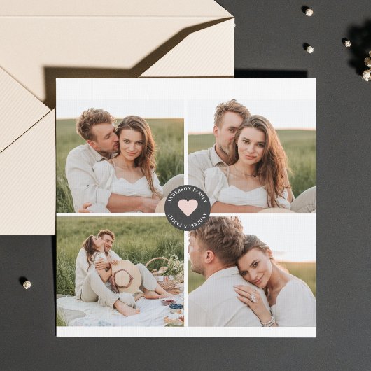 Modernes Collage Personalisiertes Familiengeschenk