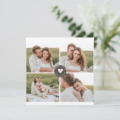 Modernes Collage Personalisiertes Familiengeschenk (Stehend Vorderseite)