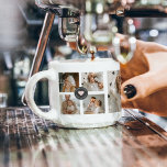 Modernes Collage Personalisiertes Familiengeschenk Espressotasse<br><div class="desc">Modernes Collage Personalisiertes Familiengeschenk</div>