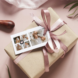 Modernes Collage Personalisiertes Familiengeschenk Geschenkanhänger