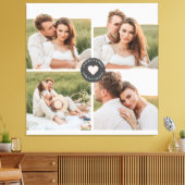 Modernes Collage Personalisiertes Familiengeschenk Leinwanddruck (Insitu (Wohnzimmer))