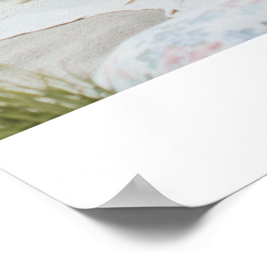 Modernes Collage Personalisiertes Familiengeschenk Poster (Ecke)