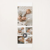 Modernes Collage Personalisiertes Familiengeschenk Yogamatte (Rückseite)