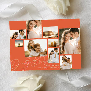 Modernes Collage Verona Sunset Multi Foto Save The Date