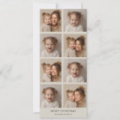 Modernes Collage Weihnachtsfest-Foto | Minimalisti (Vorderseite)