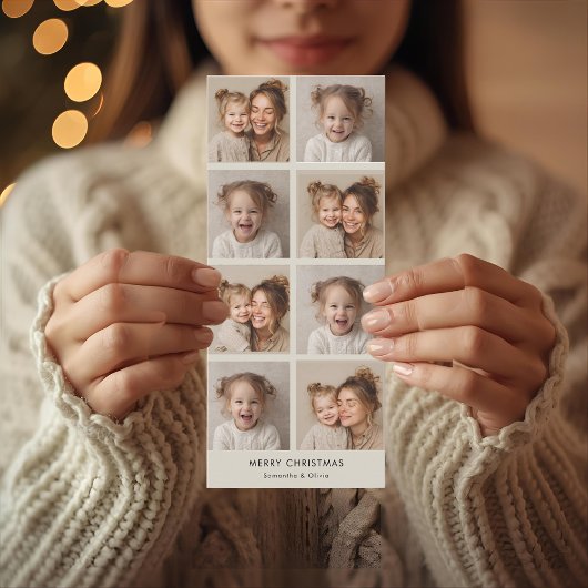 Modernes Collage Weihnachtsfest-Foto | Minimalisti