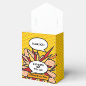 Modernes Comic Book Fun Geometric Gastgeschenk Hoc Geschenkschachtel (Geöffnet)