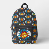 Modernes Comic Buch KAPOW Pop Kunst Bedruckter Rucksack (Vorderseite)