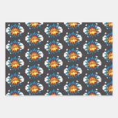 Modernes Comic Buch KAPOW Pop Kunst Geschenkpapier Set (Vorderseite 3)