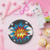 Modernes Comic Buch KAPOW Pop Kunst Pappteller (Party)