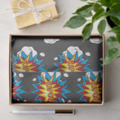 Modernes Comic Buch KAPOW Pop Kunst Seidenpapier (Geschenk)