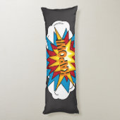 Modernes Comic Buch KAPOW Pop Kunst Seitenschläferkissen (Rückseite (Vertikal))