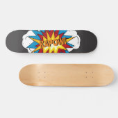 Modernes Comic Buch KAPOW Pop Kunst Skateboard (Horizontal)