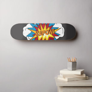 Modernes Comic Buch KAPOW Pop Kunst Skateboard