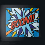 Modernes Comic Buch Pop Art BOOM Tapisserie Wandteppich<br><div class="desc">Ein lustiges,  cooles und trendiges Retro-Comic Buch Pop Art Design,  das die Wanne,  zap,  pow in jedem Superhelden Tag. Entwickelt von Thisisnotme©</div>