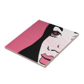 Modernes Comic Buch Pop Kunst der Frau Fliese (Seite)