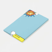 Modernes Comic Buch Pop Kunst Sprechblase Post-it Klebezettel (angewinkelt)