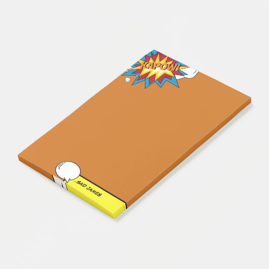 Modernes Comic Buch Pop Kunst Sprechblase Post-it Klebezettel (angewinkelt)