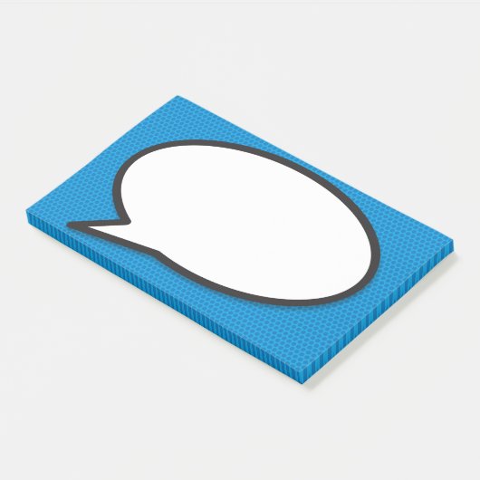 Modernes Comic der Fun Speech Bubble Book Post-it Klebezettel (angewinkelt)