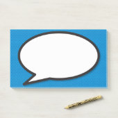 Modernes Comic der Fun Speech Bubble Book Post-it Klebezettel (Auf Schreibtisch)