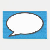 Modernes Comic der Fun Speech Bubble Book Post-it Klebezettel (Vorderseite)