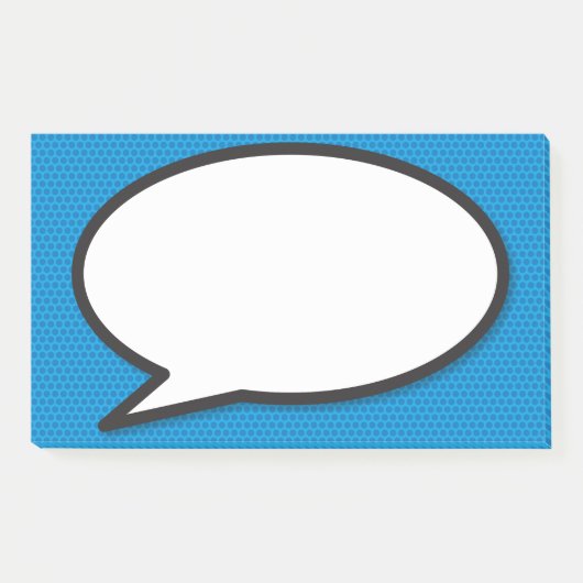 Modernes Comic der Fun Speech Bubble Book Post-it Klebezettel (Vorderseite)