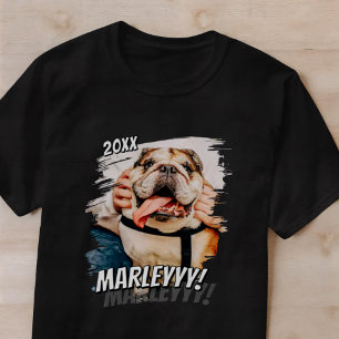 Modernes Comic Einfaches Cooles Grunge Custom Pet T-Shirt