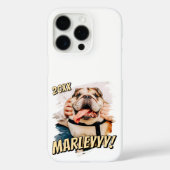 Modernes Comic Einfaches Grunge Custom Pet Foto Case-Mate iPhone Hülle (Rückseite)
