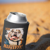 Modernes Comic Einfaches Grunge Custom Pet Foto Dosenkühler