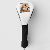 Modernes Comic Einfaches Grunge Custom Pet Foto Golf Headcover (Vorderseite)