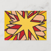 Modernes Comic für Hochzeitsaufenthalte Begleitkarte (Rückseite)