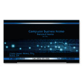 Modernes Computer-Geschäft Magnetische Visitenkarte (Vorderseite)