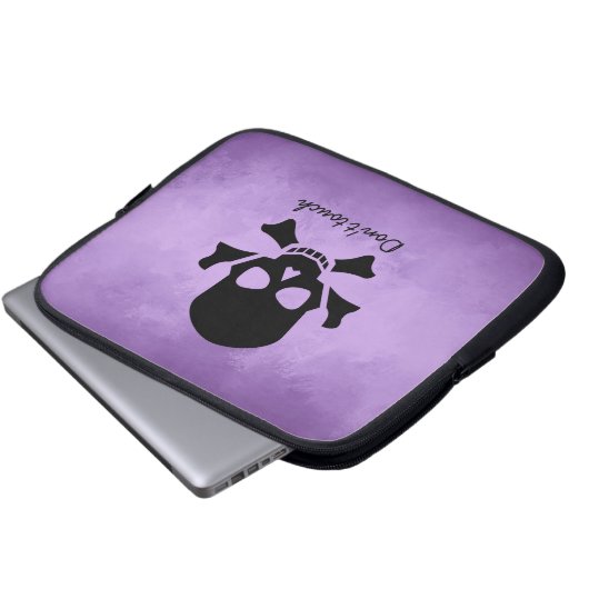 Modernes Computerschläfchen, keine Touch, Skull-De Laptopschutzhülle (Vorne Knopf)