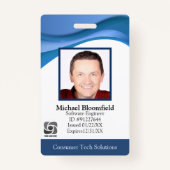 Modernes Computersoftware-Unternehmen IT Reparatur Ausweis (Vorderseite)
