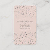 Modernes Confetti Beruflich Visitenkarte (Rückseite)