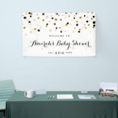 Modernes Confetti Polka Dots Baby Showbanner Banner (Messeveranstaltung)