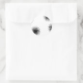 Modernes, cool angesagtes abstraktes Halbtonmuster Runder Aufkleber (Tasche)