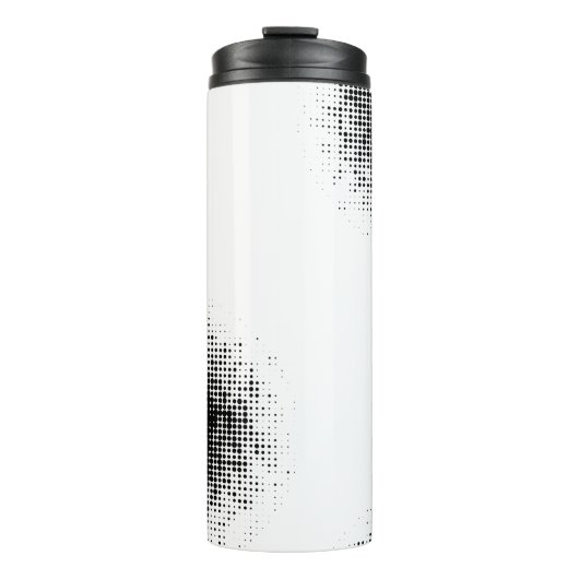 Modernes, cool angesagtes abstraktes Halbtonmuster Thermosbecher (Vorderseite)