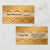 Modernes, cool leuchtendes, goldfarbenes und graue visitenkarte (Vorne/Hinten)