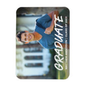 Modernes Cooles Abschluss Ankündigung Foto W Magnet (Vertikal)