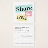 Modernes Cooles Beauty Salon Referat (Vorne & Hinten)