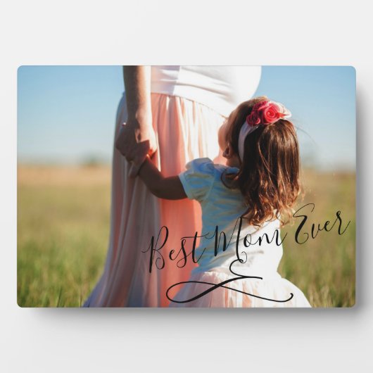 Modernes Cooles Best Mama-Ever-Foto Fotoplatte (Vorderseite)