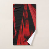 Modernes, cooles Bewegungskonzept im Rot und Handtuch (Handtuch)