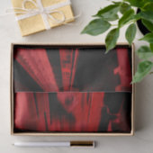 Modernes, cooles Bewegungskonzept in Rot und Schwa Seidenpapier (Geschenk)